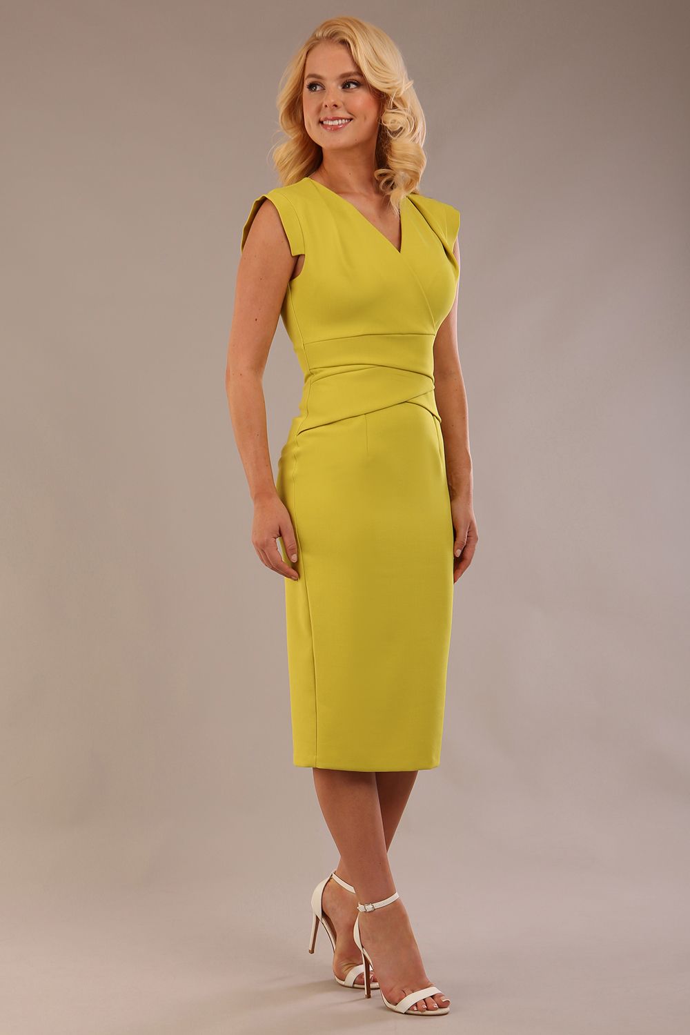Caprice Cap Sleeved Pencil Dress – Diva Catwalk, image 19