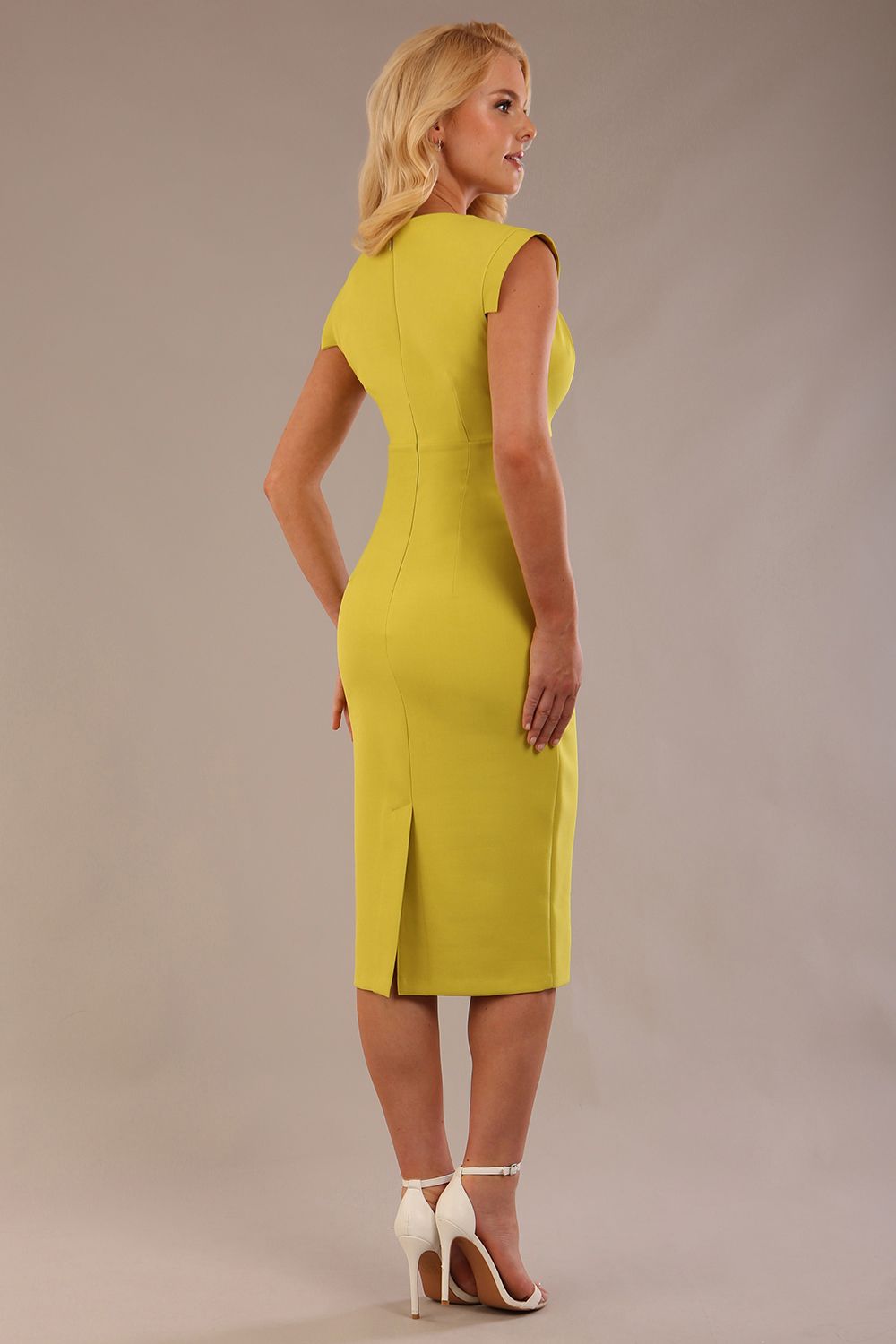 Caprice Cap Sleeved Pencil Dress – Diva Catwalk, image 16