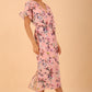 Carella Midi Navy Print Dress 