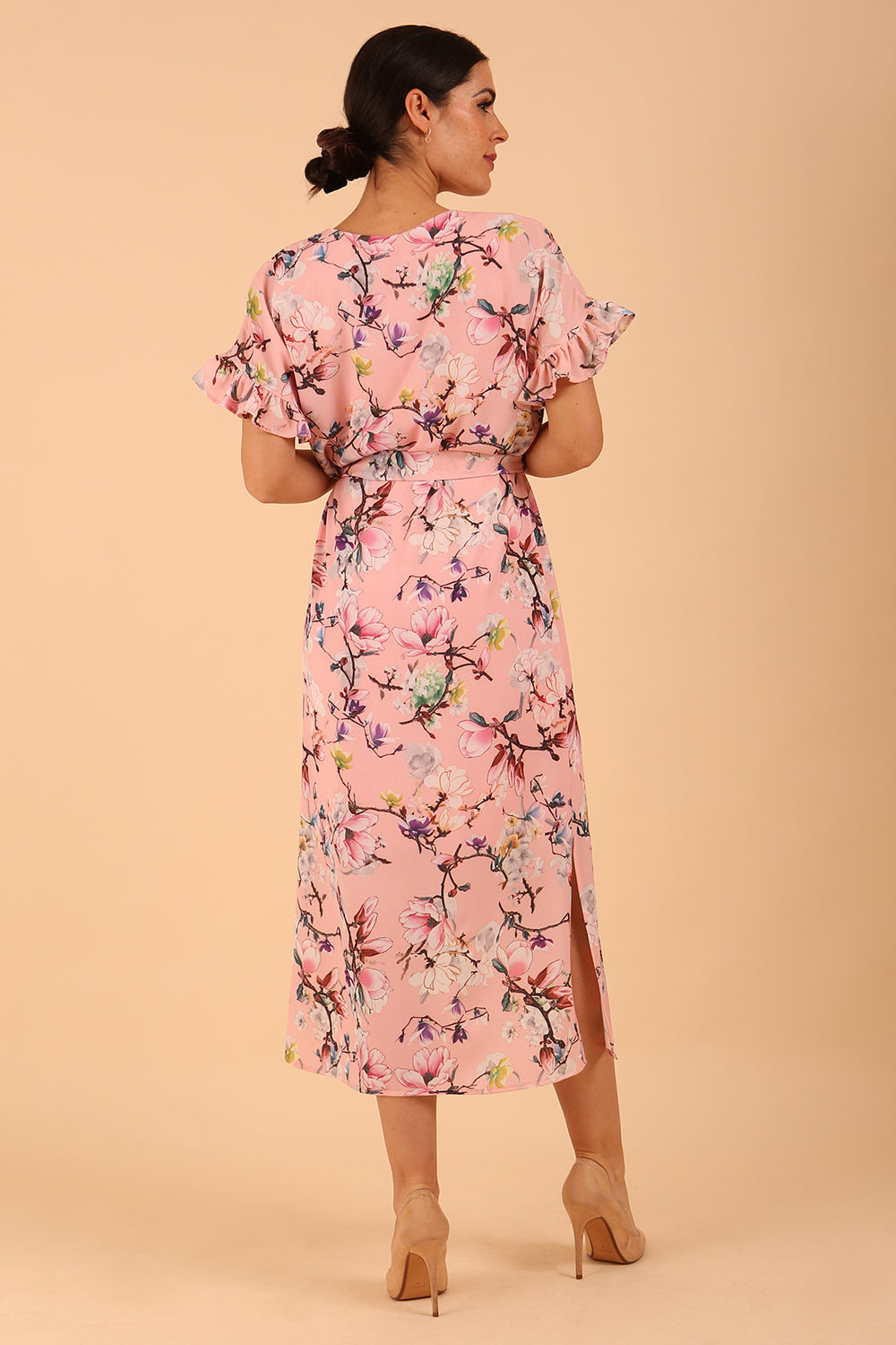 Carella Midi Navy Print Dress – Diva Catwalk, image 6