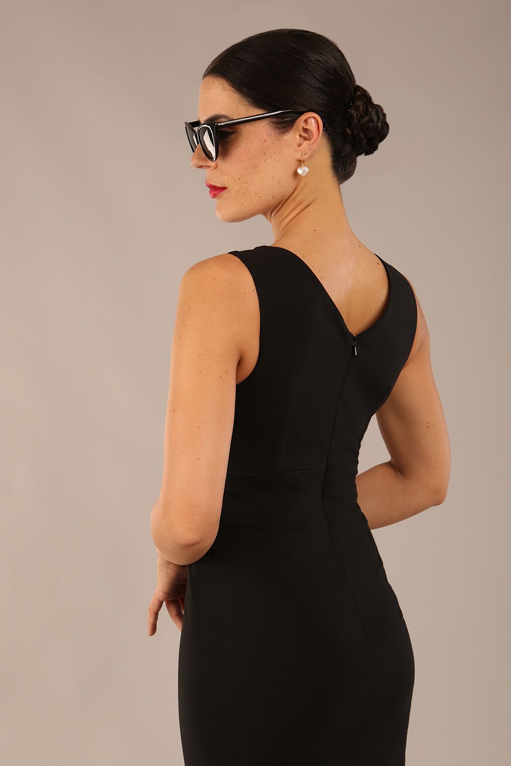 Carrie Sleeveless Pencil Wiggle Dress – Diva Catwalk, image 2