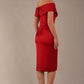 Casa Blanca Off Shoulder Satin Dress 