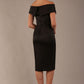 Casa Blanca Off Shoulder Satin Dress 
