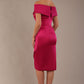 Casa Blanca Off Shoulder Satin Dress 