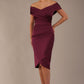 Casa Blanca Off Shoulder Satin Dress 
