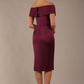 Casa Blanca Off Shoulder Satin Dress 