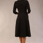 Casares Three Quarter Sleeve A-line Dress 