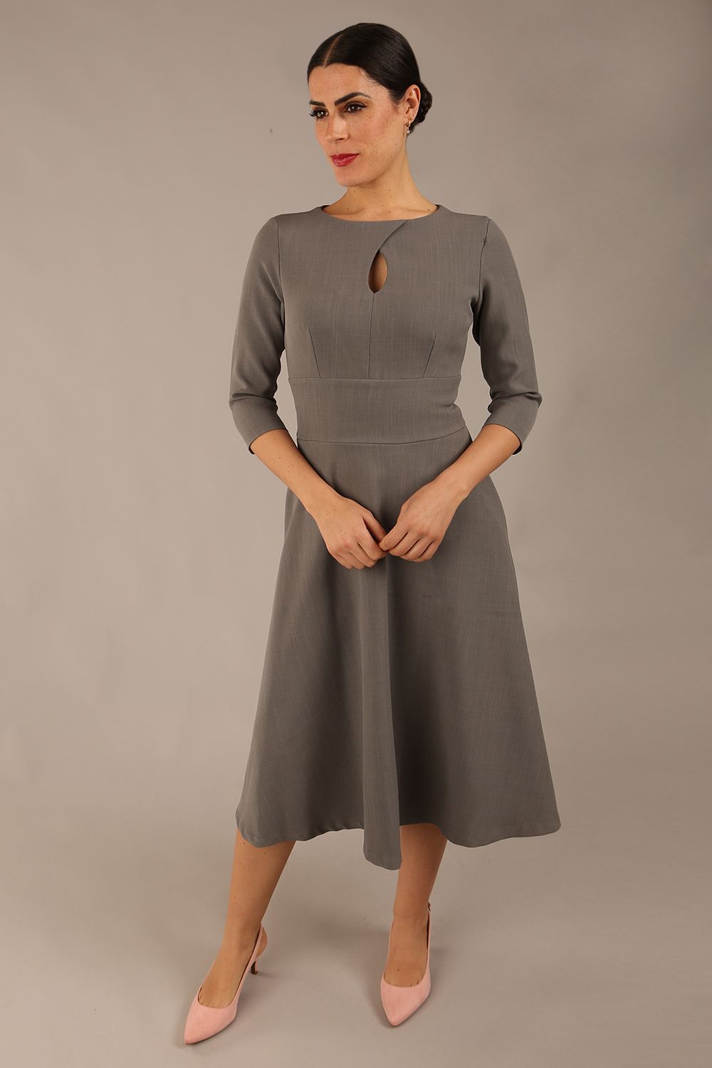 Casares Three Quarter Sleeve A-line Dress – Diva Catwalk, image 30