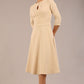 Casares Three Quarter Sleeve A-line Dress 