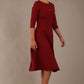 Casares Three Quarter Sleeve A-line Dress 