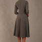 Casares Three Quarter Sleeve A-line Dress 