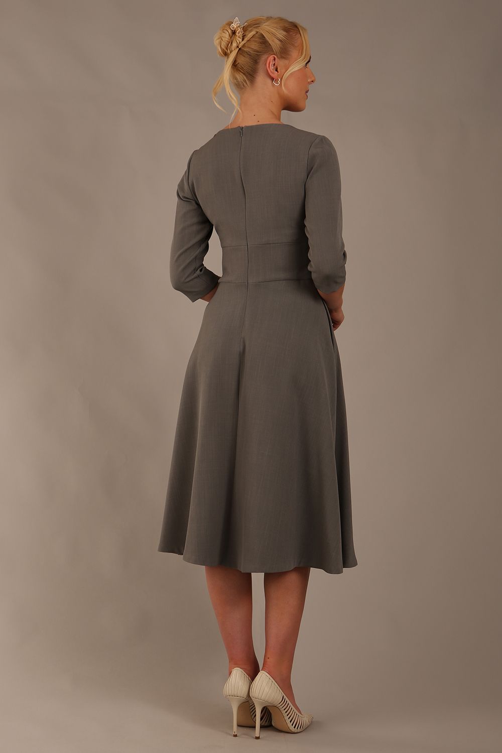 Casares Three Quarter Sleeve A-line Dress – Diva Catwalk, image 29