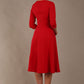 Casares Three Quarter Sleeve A-line Dress 