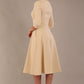 Casares Three Quarter Sleeve A-line Dress 