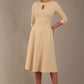 Casares Three Quarter Sleeve A-line Dress 
