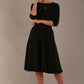 Casares Three Quarter Sleeve A-line Dress 