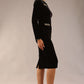 Caspian Glitter Contrast Pencil Dress 