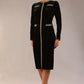 Caspian Glitter Contrast Pencil Dress 