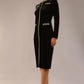 Caspian Glitter Contrast Pencil Dress 