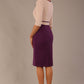 Cherie Sleeved Contrast Bow Neck Pencil Dress 