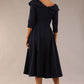 Chesterton 3/4 Sleeve A-Line Dress 