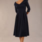Chesterton 3/4 Sleeve A-Line Dress 