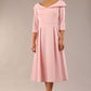 Chesterton 3/4 Sleeve A-Line Dress 