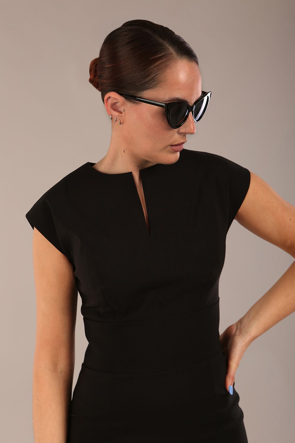 Claire Cap Sleeve Pencil Dress – Diva Catwalk, image 14