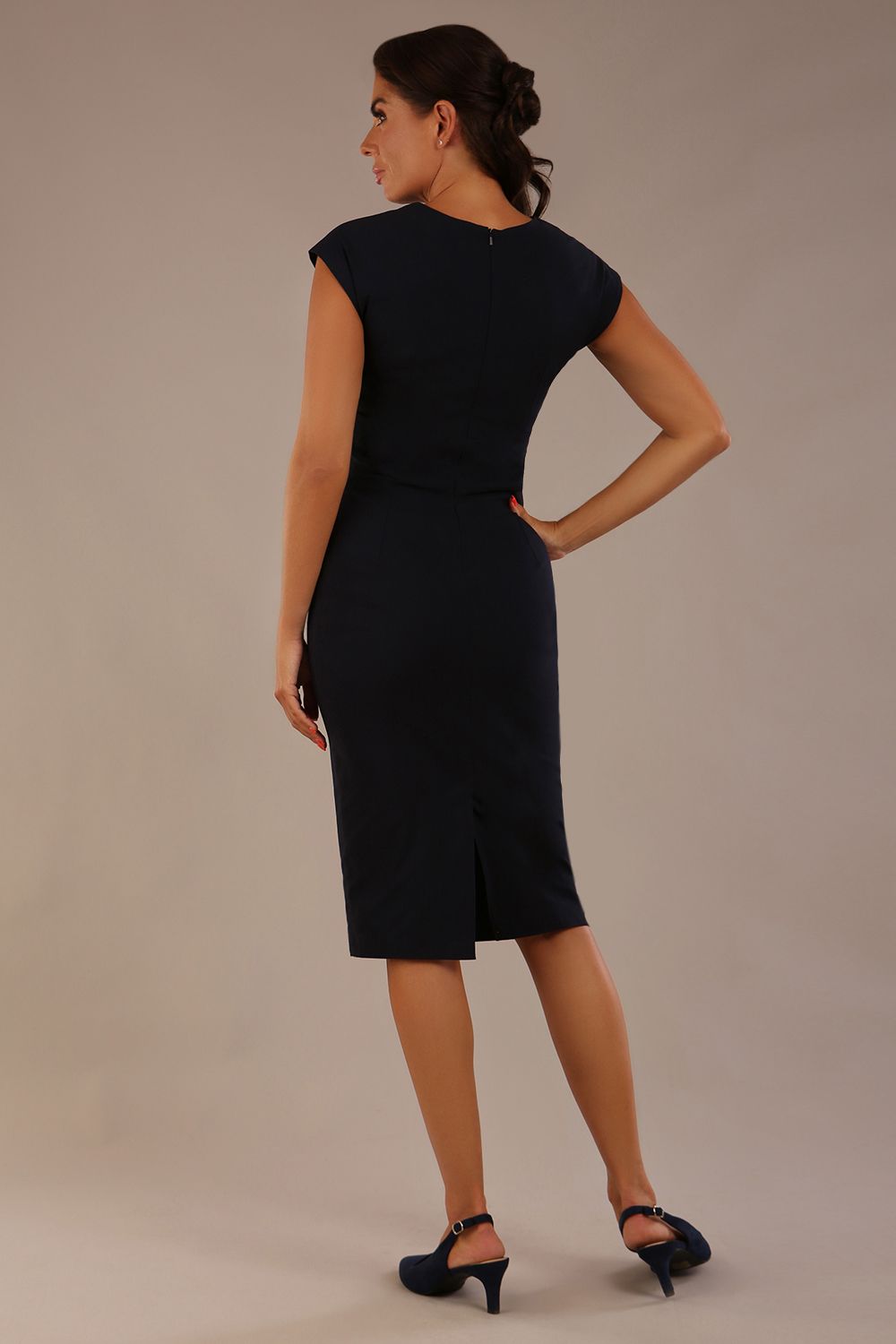 Claire Cap Sleeve Pencil Dress – Diva Catwalk, image 12