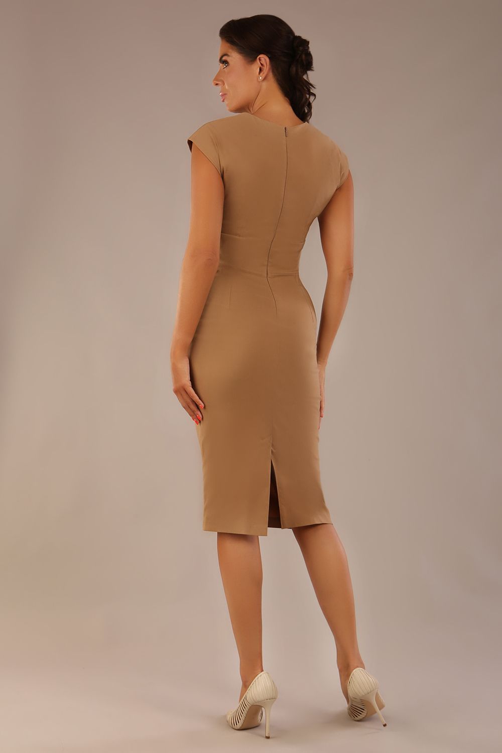Claire Cap Sleeve Pencil Dress – Diva Catwalk, image 9