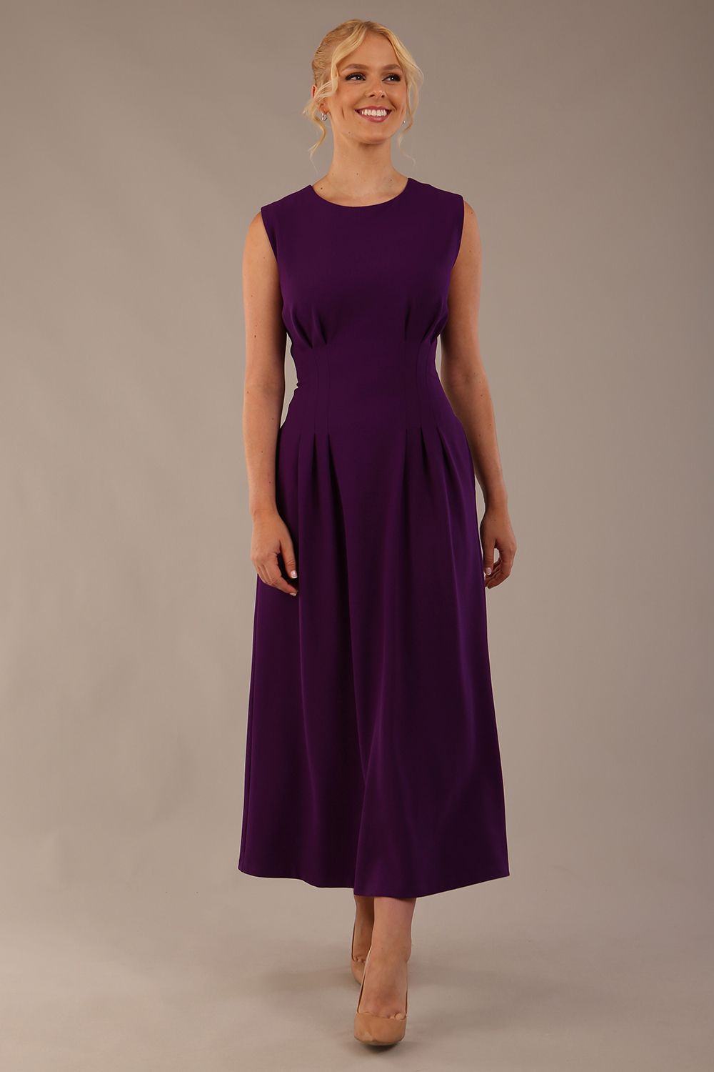 Cleo Pleated Midaxi Dress 