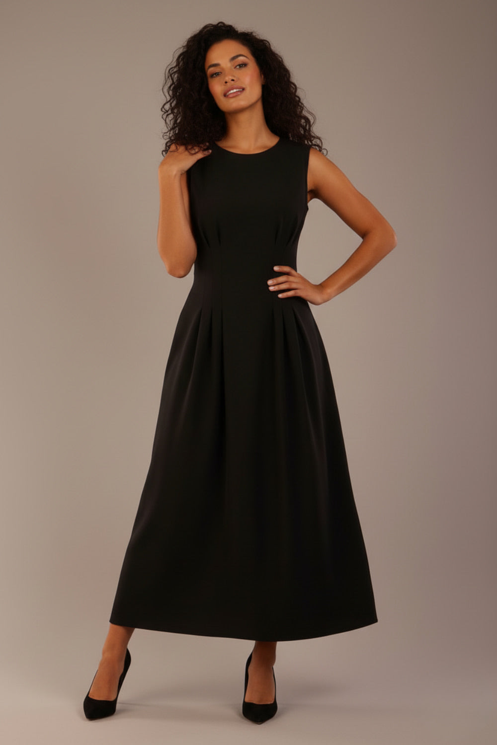 Cleo Pleated Midaxi Dress 