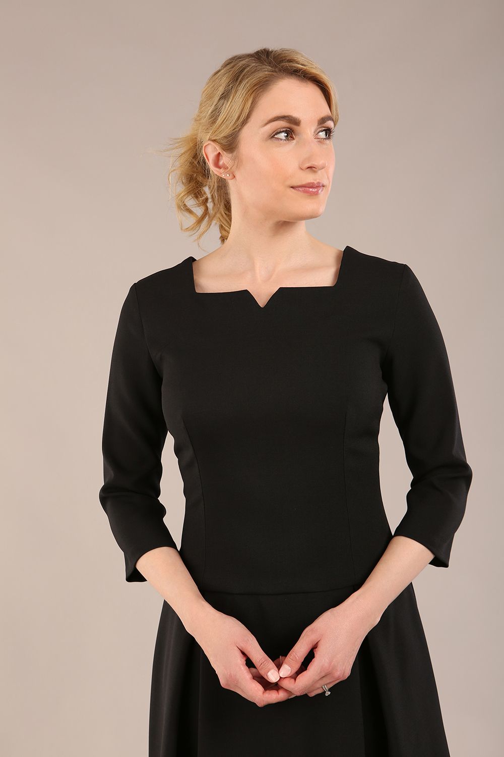 Cordelia Square Neck Pleated Midi A-line Dress – Diva Catwalk, image 21