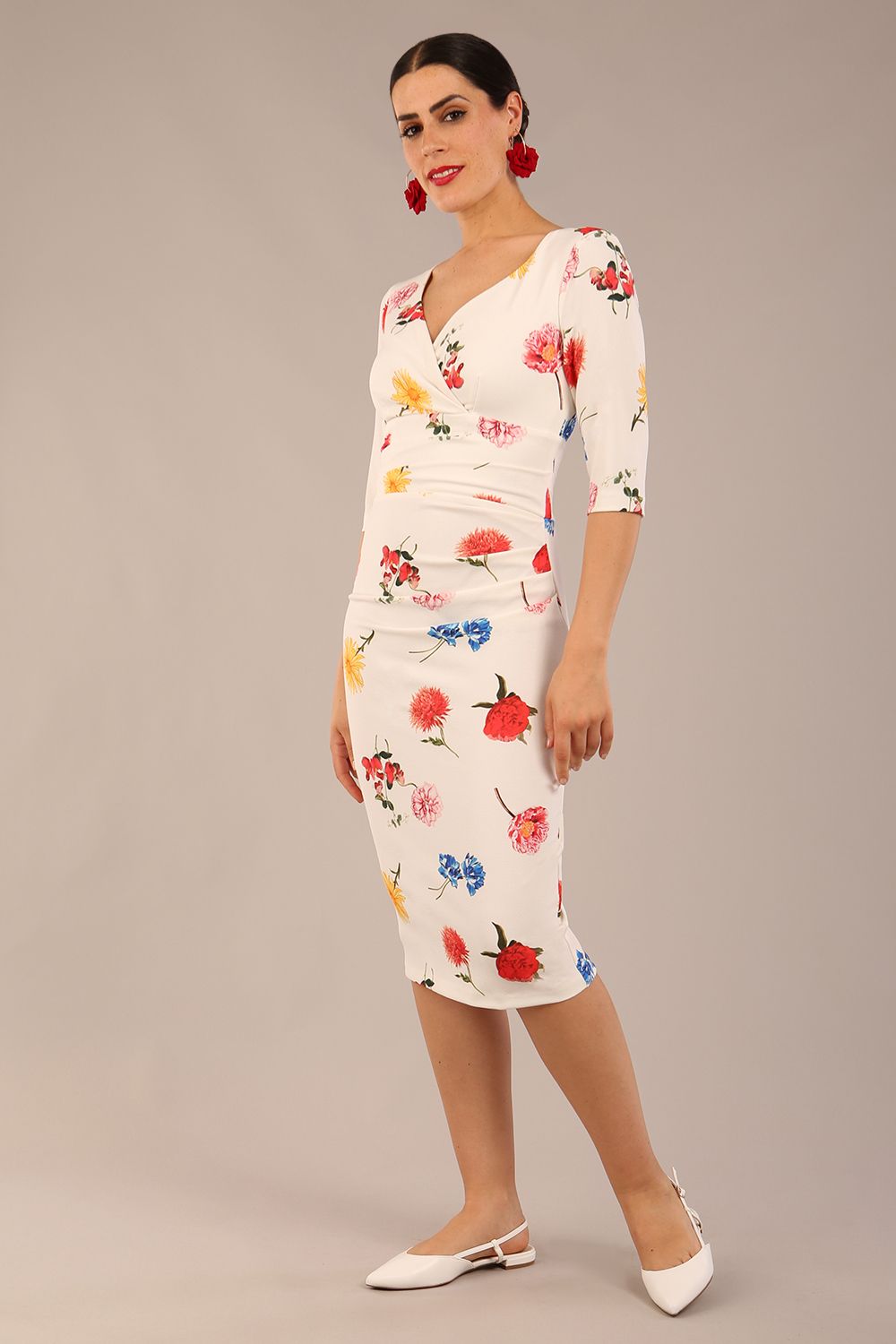 Cynthia Floral Print Dress – Diva Catwalk, image 3