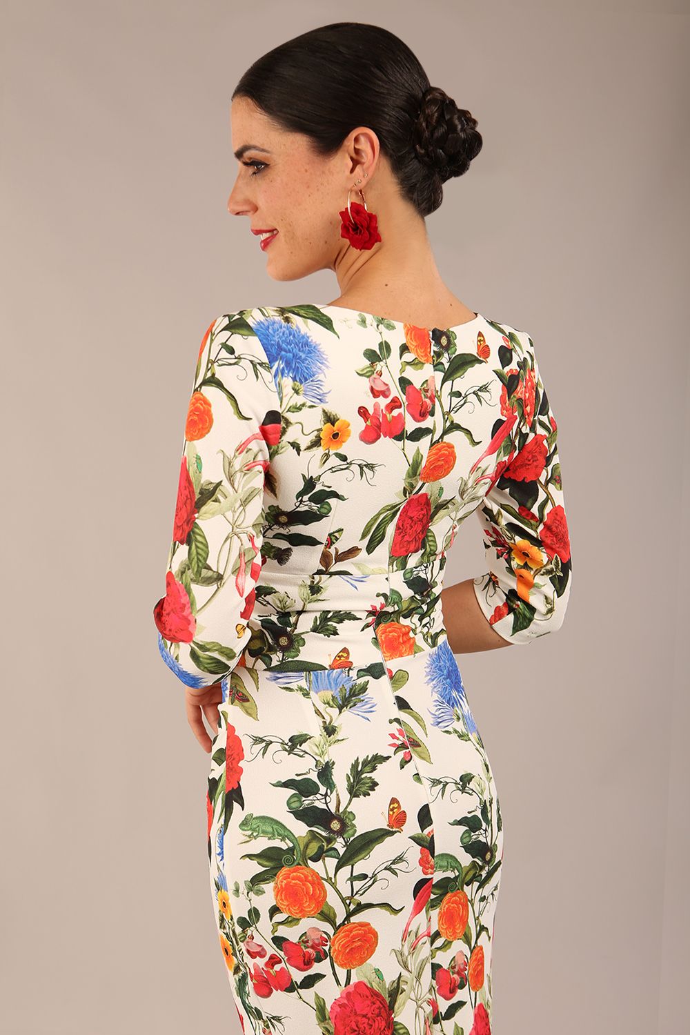 Cynthia Floral Print Dress – Diva Catwalk, image 7
