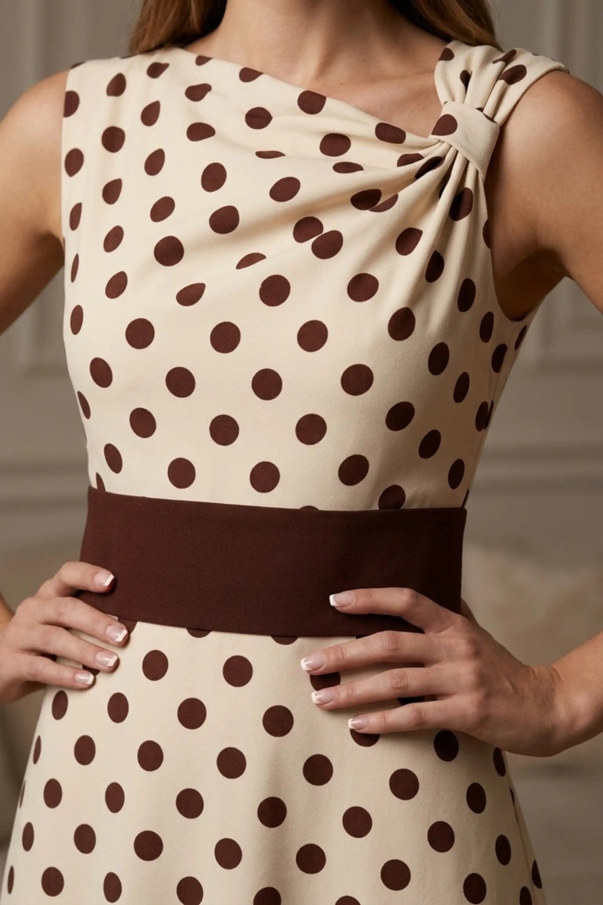Suffolk Contrast Midriff Spot Dress – Diva Catwalk, image 12