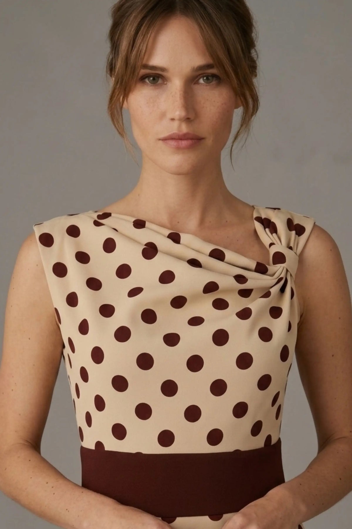 Suffolk Contrast Midriff Spot Dress – Diva Catwalk, image 8