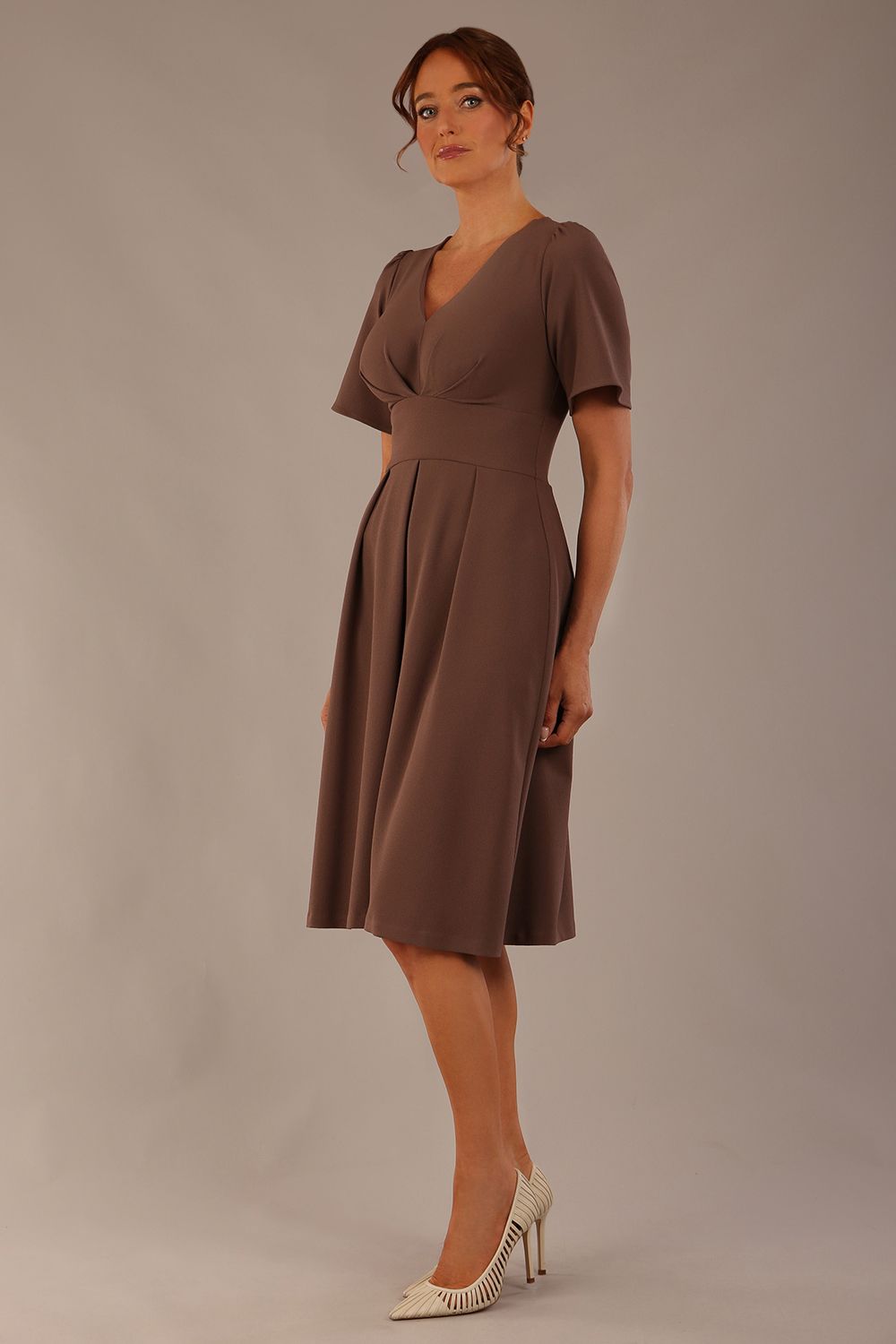 Dale Pleated A-Line Dress – Diva Catwalk, image 4