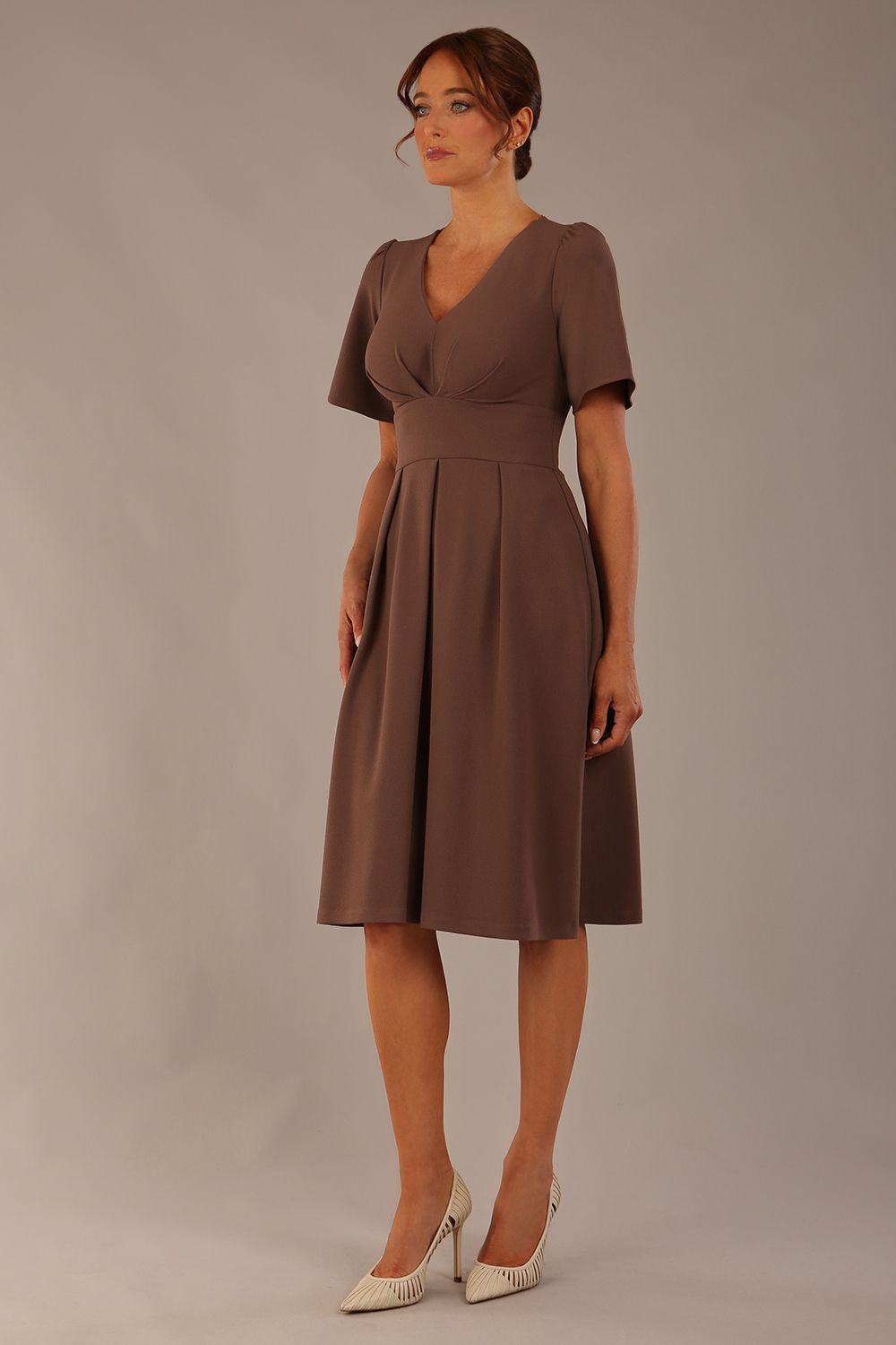 Dale Pleated A-Line Dress – Diva Catwalk, image 2