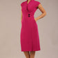 Derby Cap Sleeve Pencil Dress with Pockets 