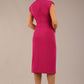 Derby Cap Sleeve Pencil Dress with Pockets 
