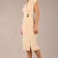 Derby Cap Sleeve Pencil Dress with Pockets 