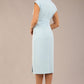 Derby Cap Sleeve Pencil Dress with Pockets 