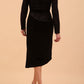Eisinor Asymmetric Glitter Velvet Dress 
