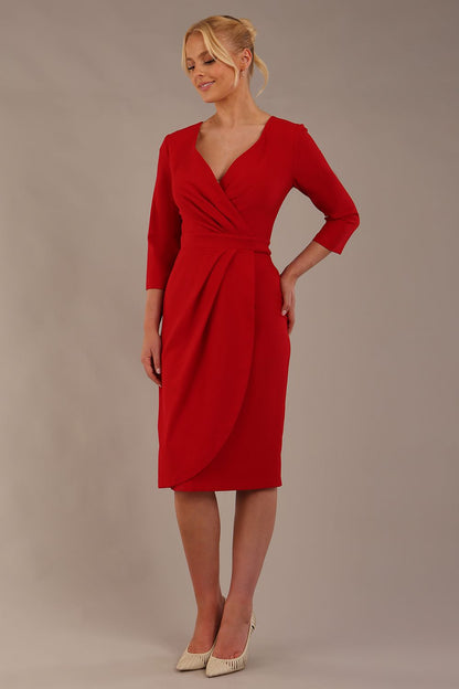 Elan Sleeved Tulip Style Dress 