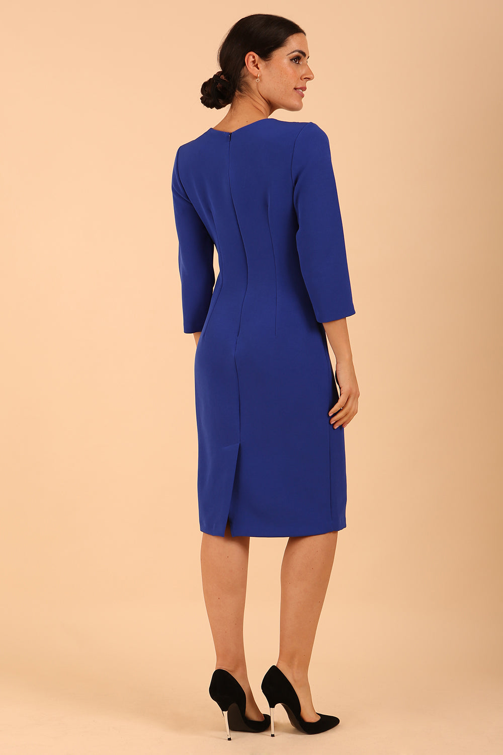 Elsinor 3/4 Sleeved Pencil Dress – Diva Catwalk, image 2