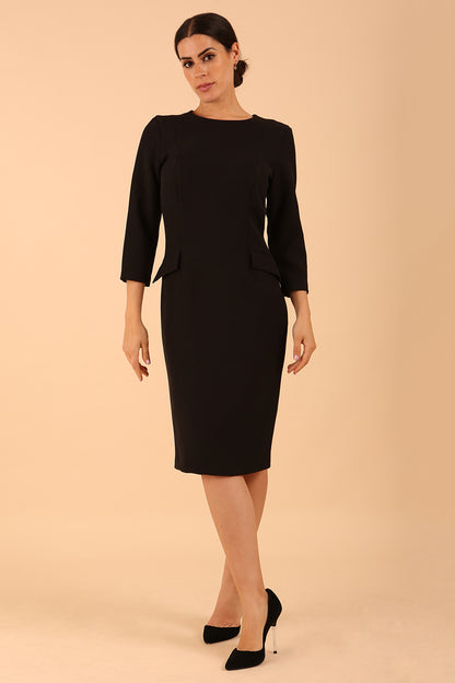 Elsinor 3/4 Sleeved Pencil Dress 