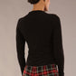 Elspeth Long Sleeve Slinky Stretch Top 