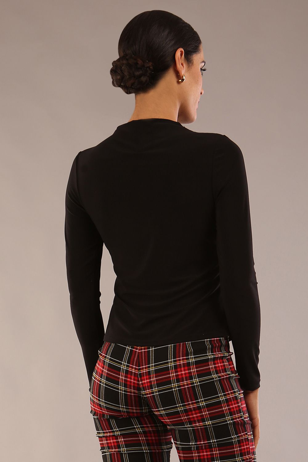 Elspeth Long Sleeve Slinky Stretch Top – Diva Catwalk, image 2