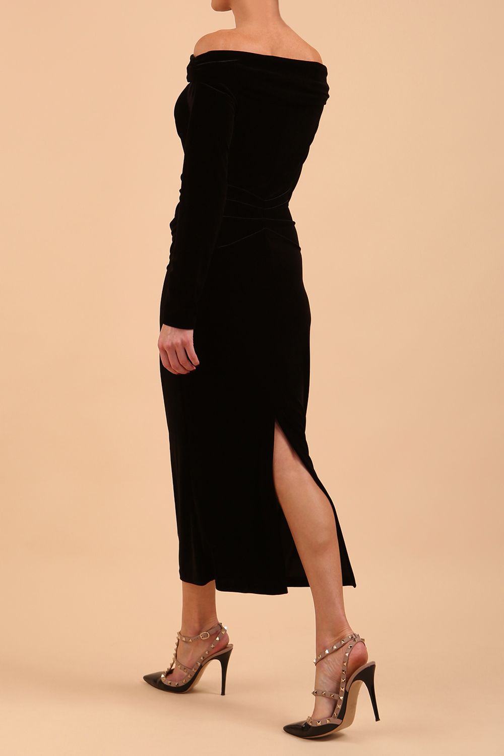 Eponine Midi Velvet Dress – Diva Catwalk, image 9